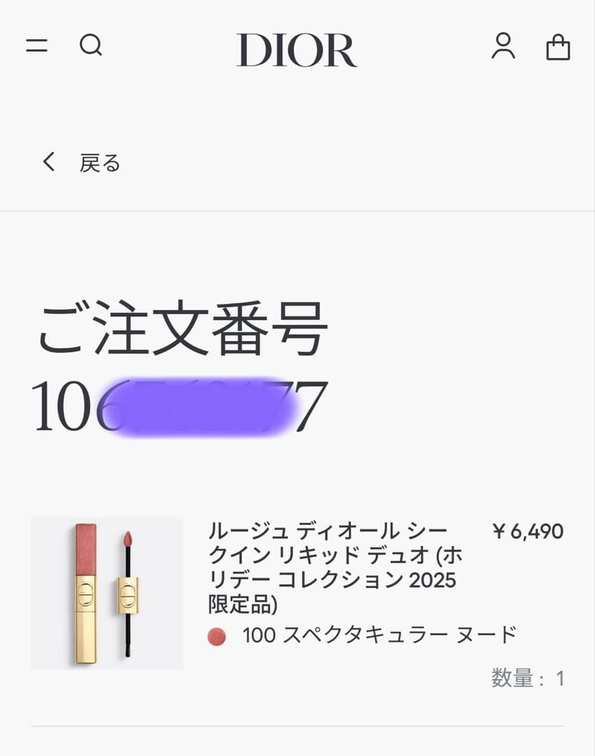 ルージュ ディオール シークイン リキッド デュオ 100(ホリデー限定品)