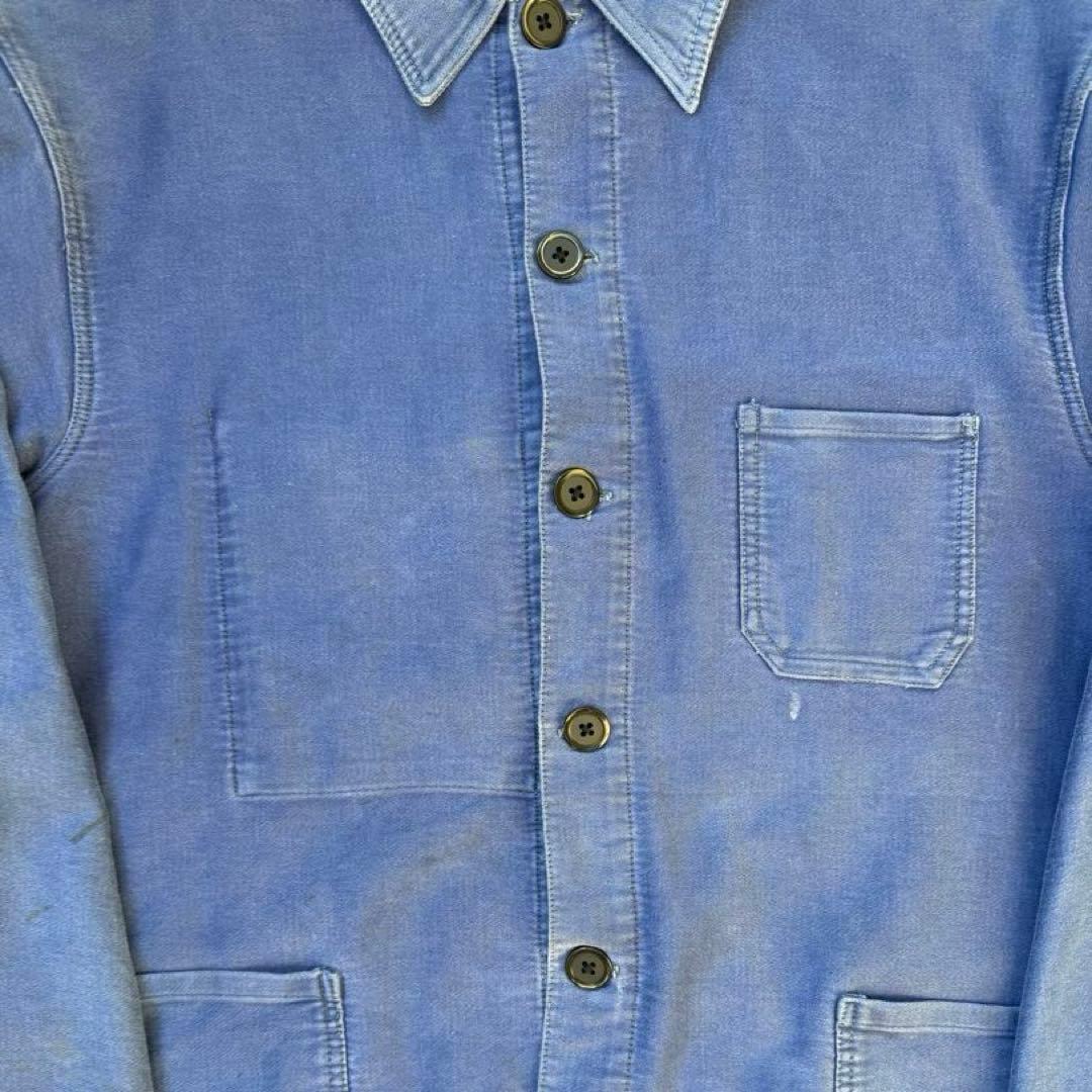 大人気 60s モールスキン ジャケット ユーロ ヴィンテージ フレンチ