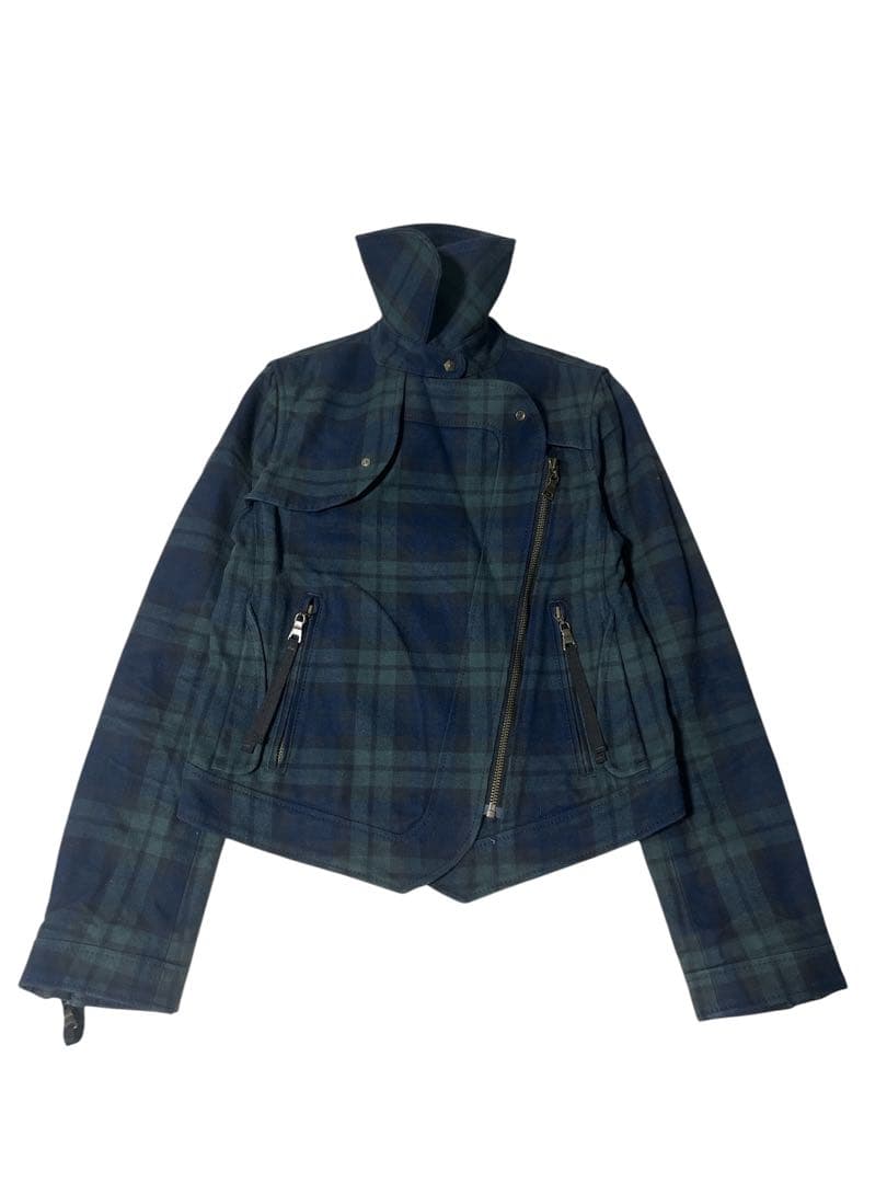 真*顔様 2000s archive check riders jacket