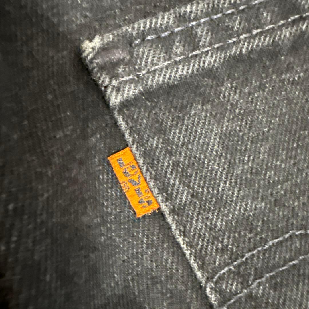 90s USA製　Levi's 550 ブラックデニム W34 オレンジタブ