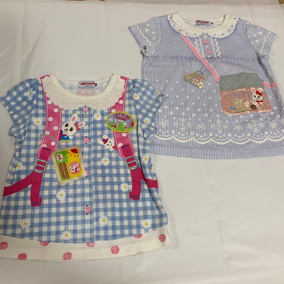 ミキハウス うさこちゃん 半袖Tシャツ デニムパンツ 4点セット 80cm