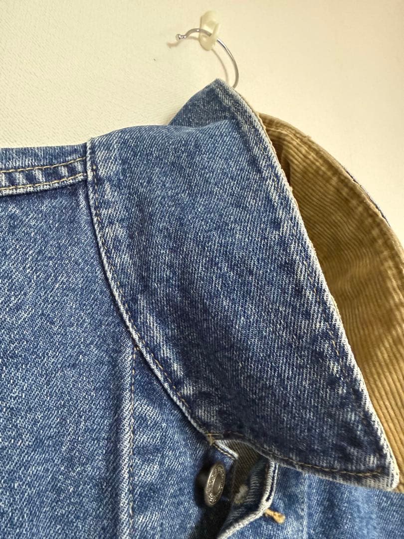 Wrangler ラングラー　デニムジャケット　Gジャンコーデュロイ襟　M