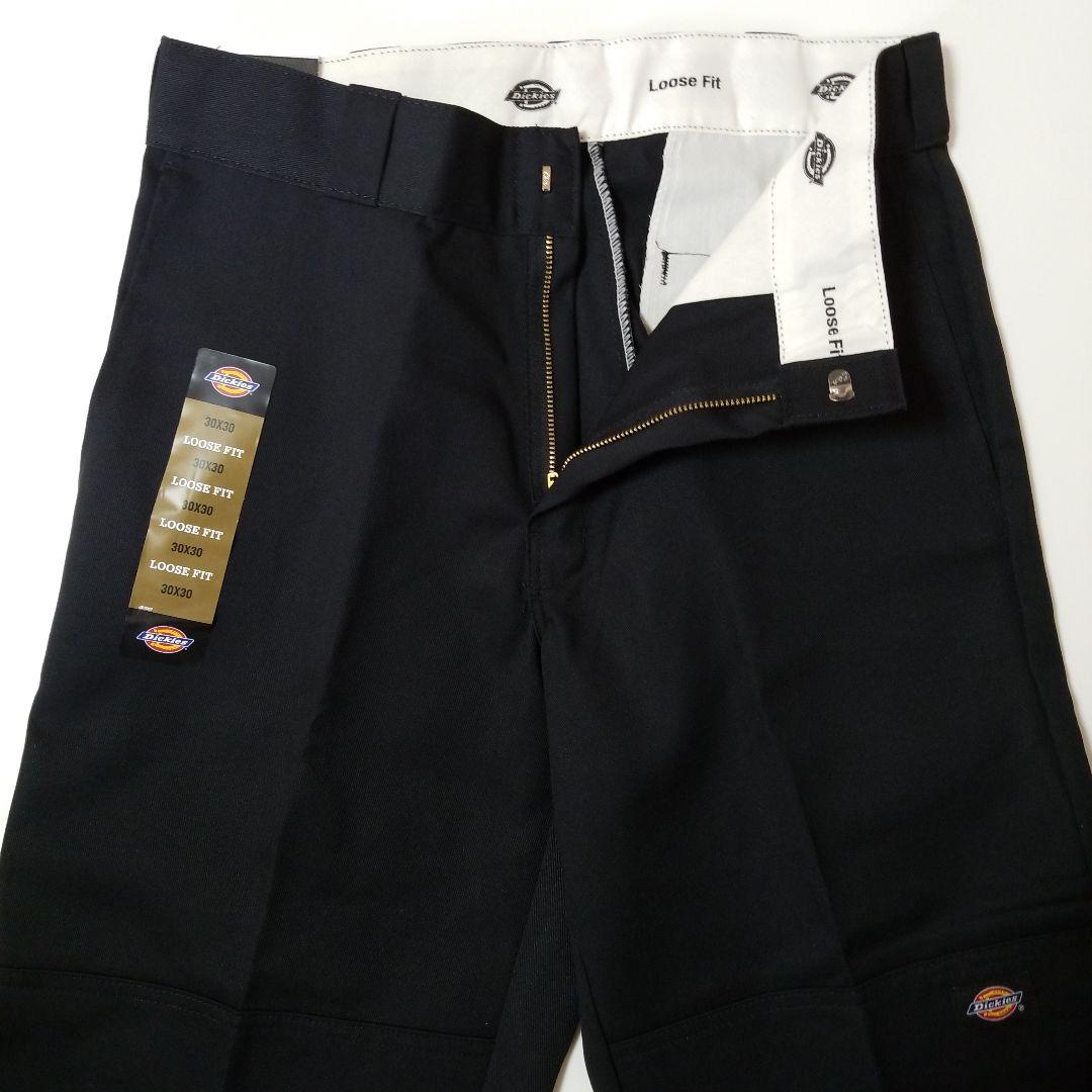 30×30【新品 未使用】ディッキーズ　ダブルニー　85283　BLACK
