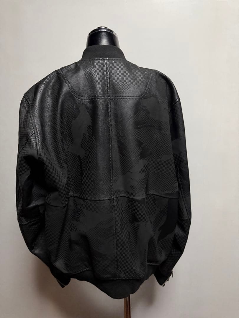 美品 ディーゼル ペーパーレザーブルゾン 羊革