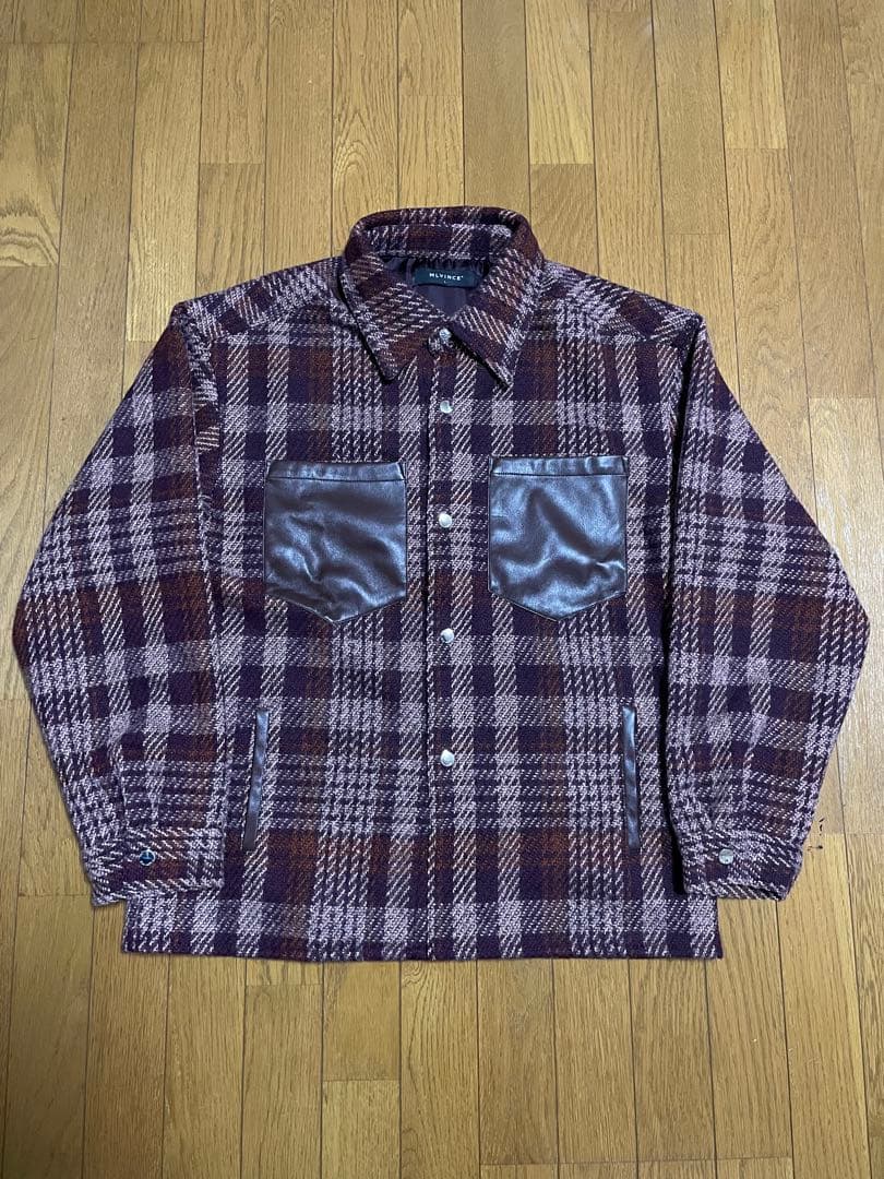 ぴ*様 MLVINCE HUNTING CHECK JACKET Lサイズ