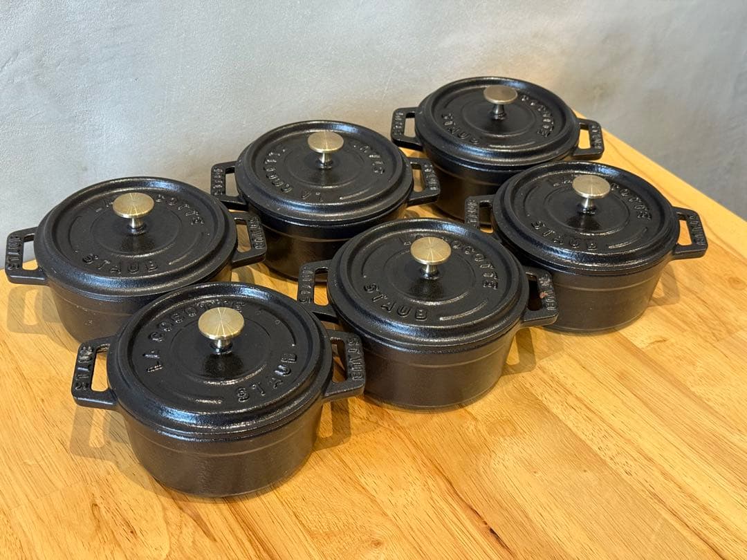 k*i様 staub ラウンド10 6個セット
