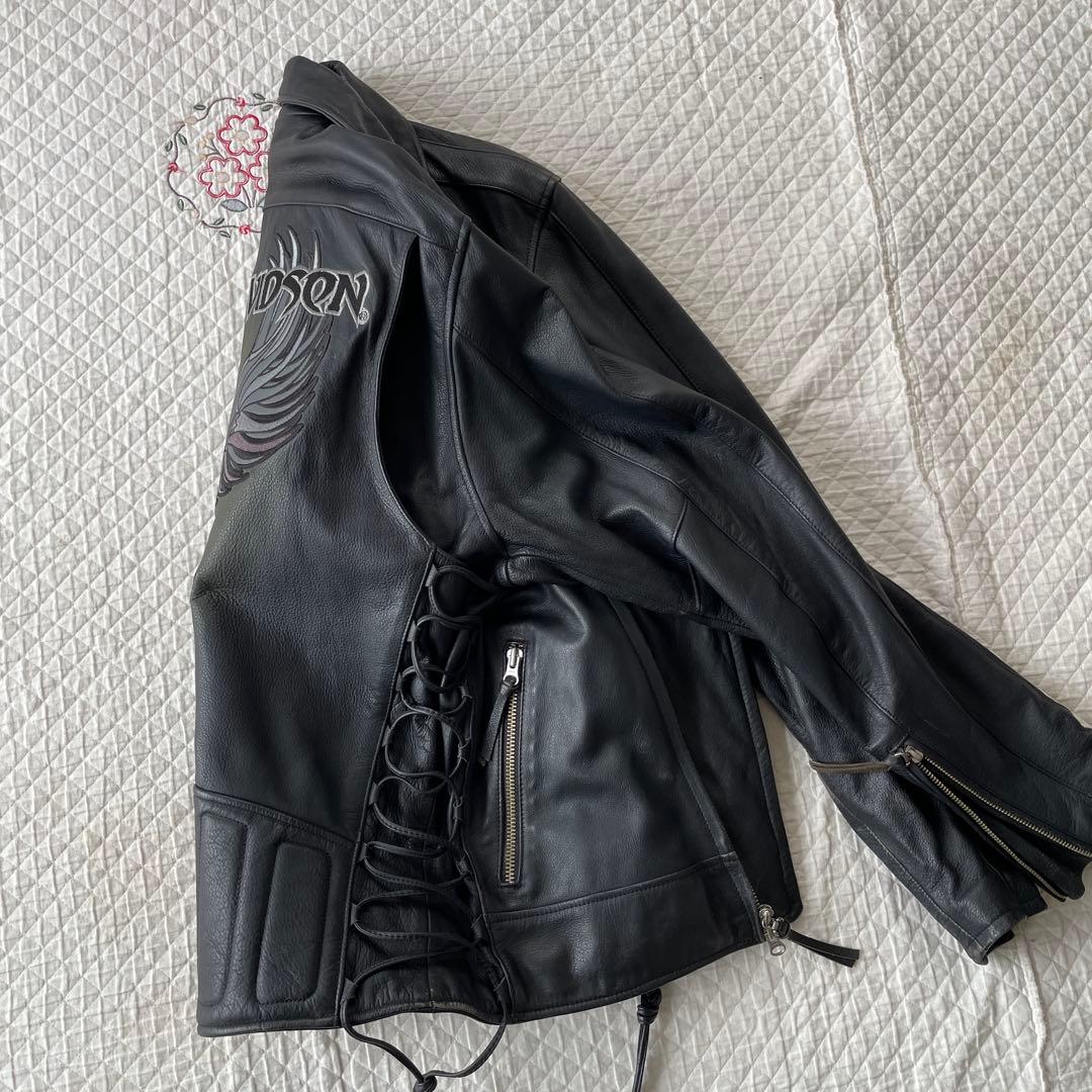 Harley-Davidson 黒 レザーライダースジャケット