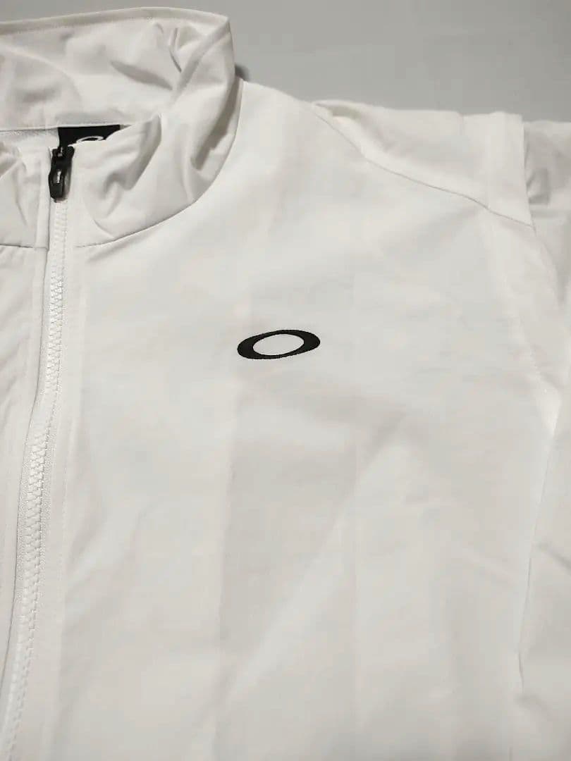Oakley ホワイト フルジップジャケット ゴルフベスト