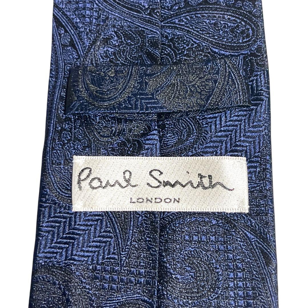 【ちゃん様】Paul Smith ポールスミス ネクタイ ペイズリー ネイビー