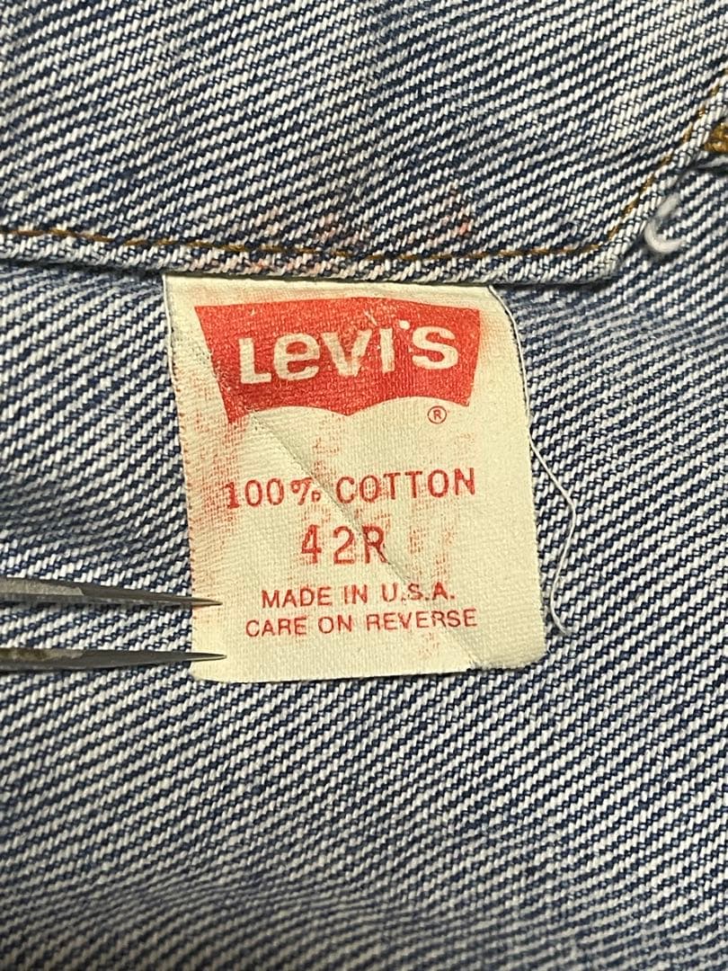 Levi's Gジャン 米国製70506-0214 サイズ42R 刻印725