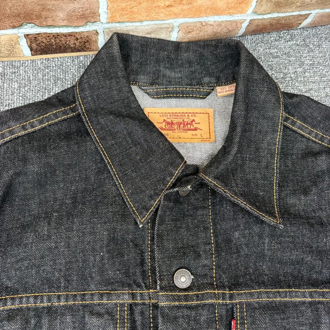 A6.LEVI’S リーバイス 90’ デニムジャケット 古着 ブラック系 L寸