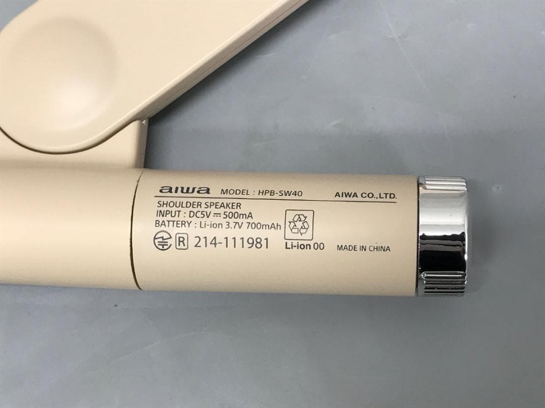 【美品】aiwa ショルダースピーカー HPBSW40 アイワ