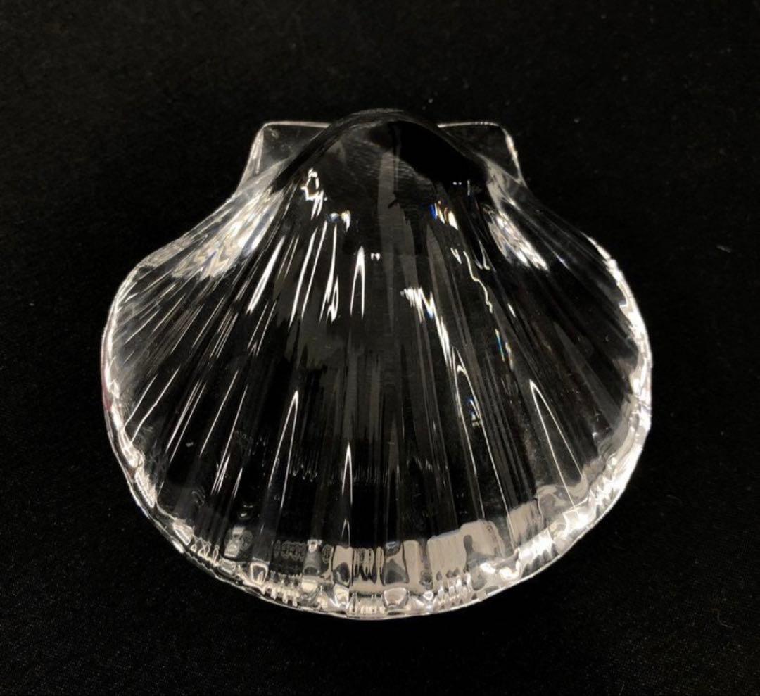 Baccarat バカラ 貝 置物 箱付き