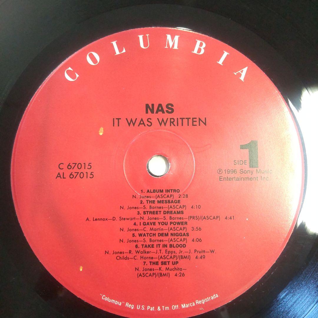 歴史的名盤 Nas / It Was Written LP レコード US