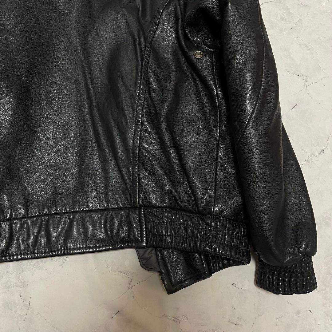 ヴィンテージ ブラック　渋い　 シングルライダー L 短丈 ジャケット 黒
