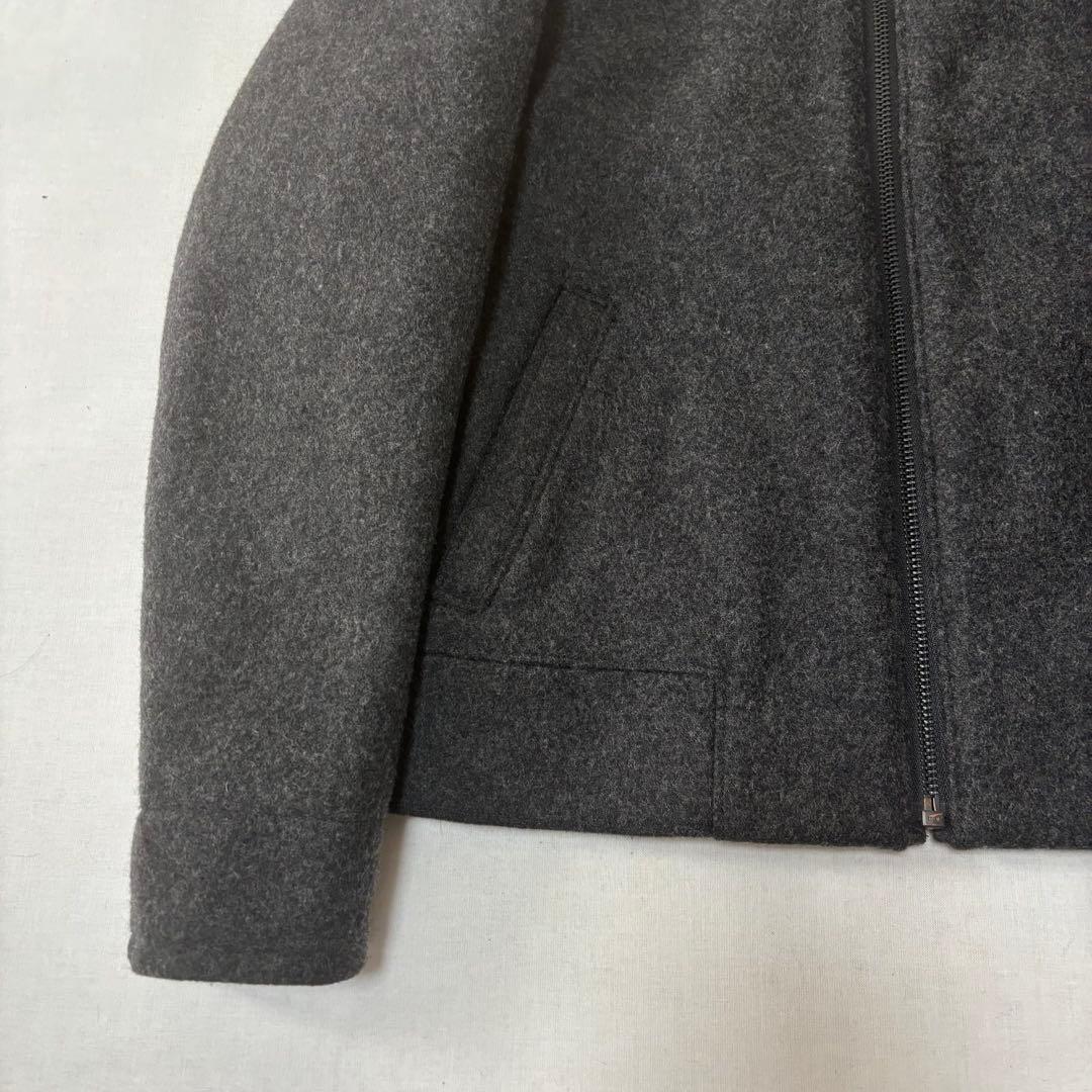 【GAP】00s オールドギャップ ウールJKT 無地 チャコールグレー
