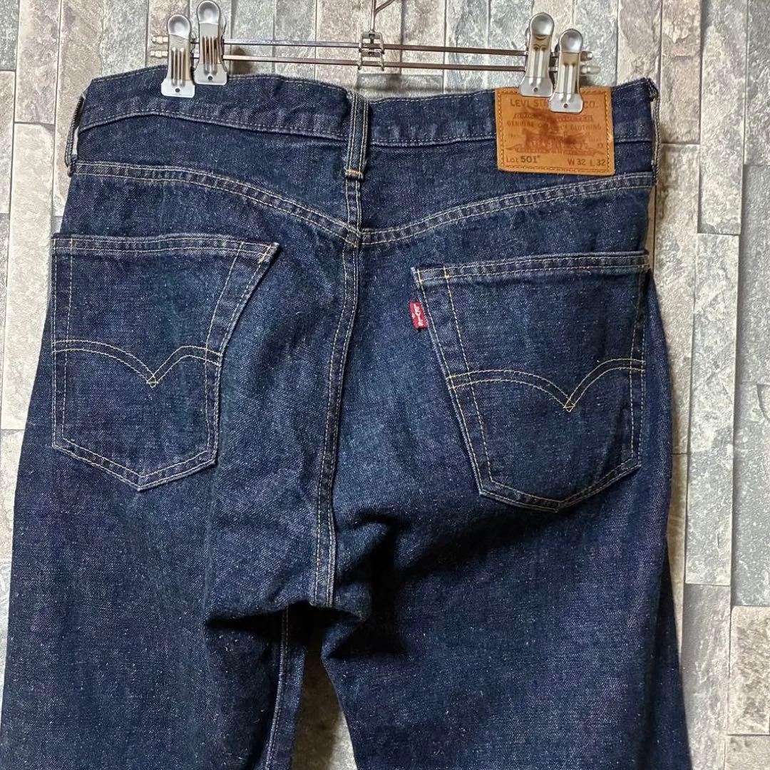 ✨極美品✨LEVI'S 501 赤耳 革パッチ W32 セルビッチデニム