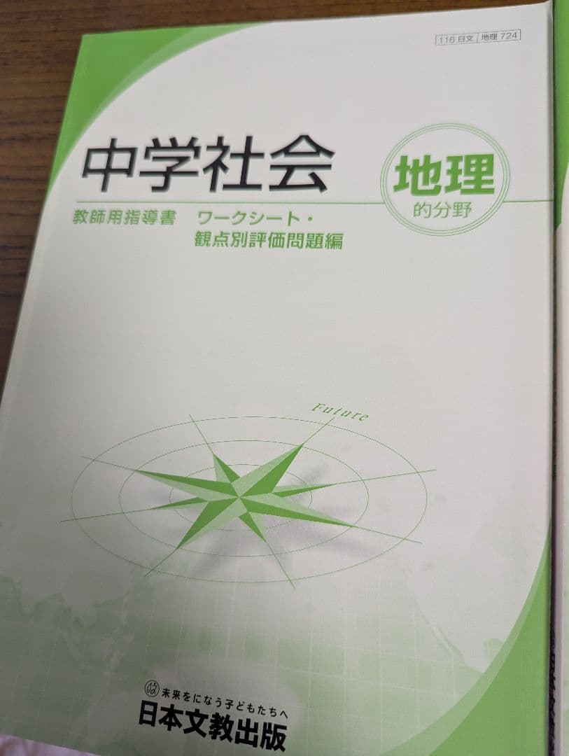 【希少品】中学社会 地理的分野 指導書