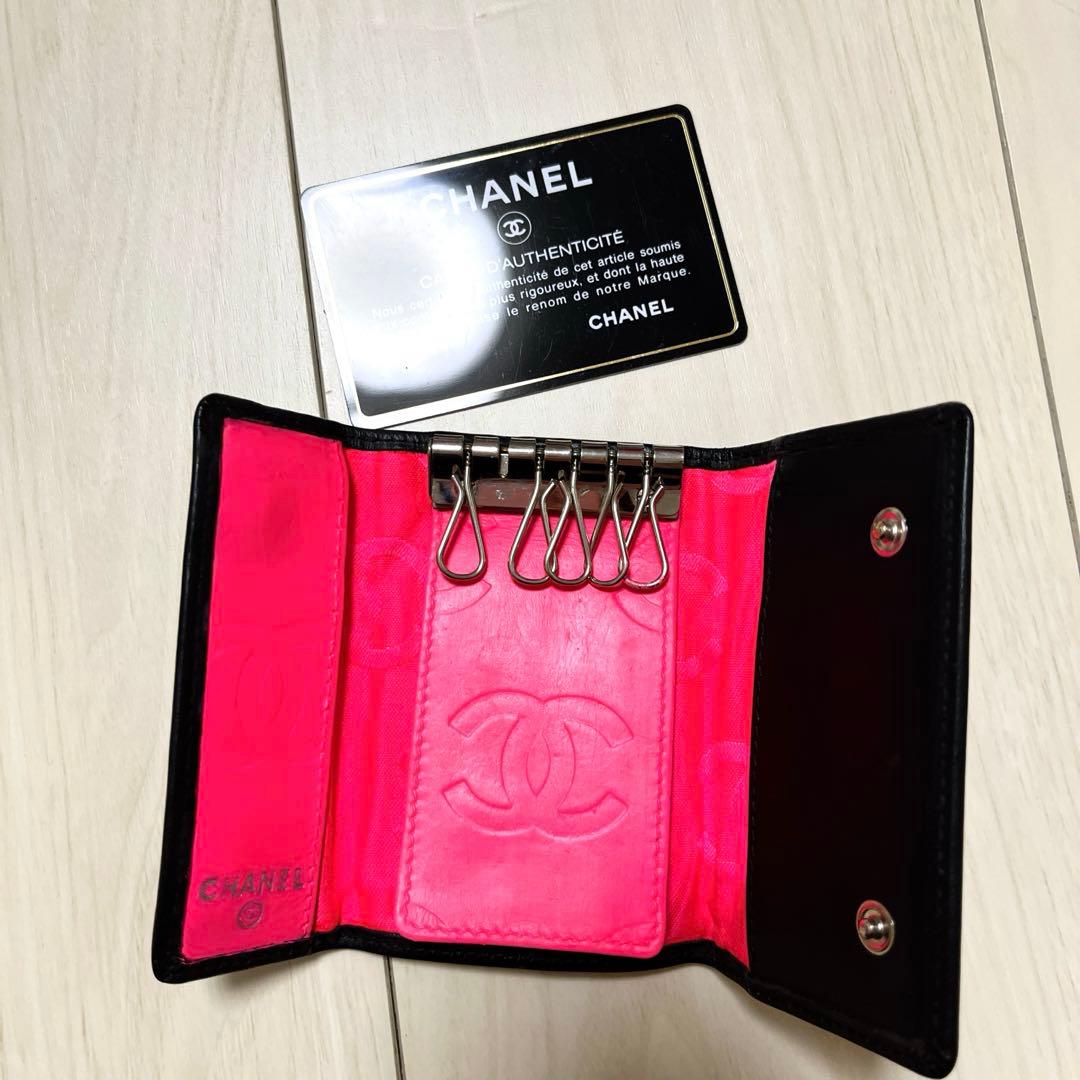 シャネル キーケース カードケース カンボンライン　財布 デカココ ココマーク