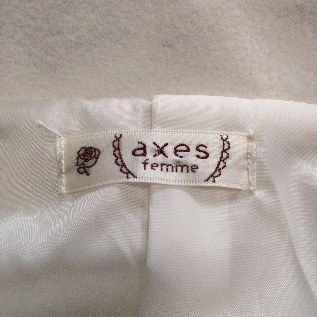 axes femme ダブルボタンケープコート