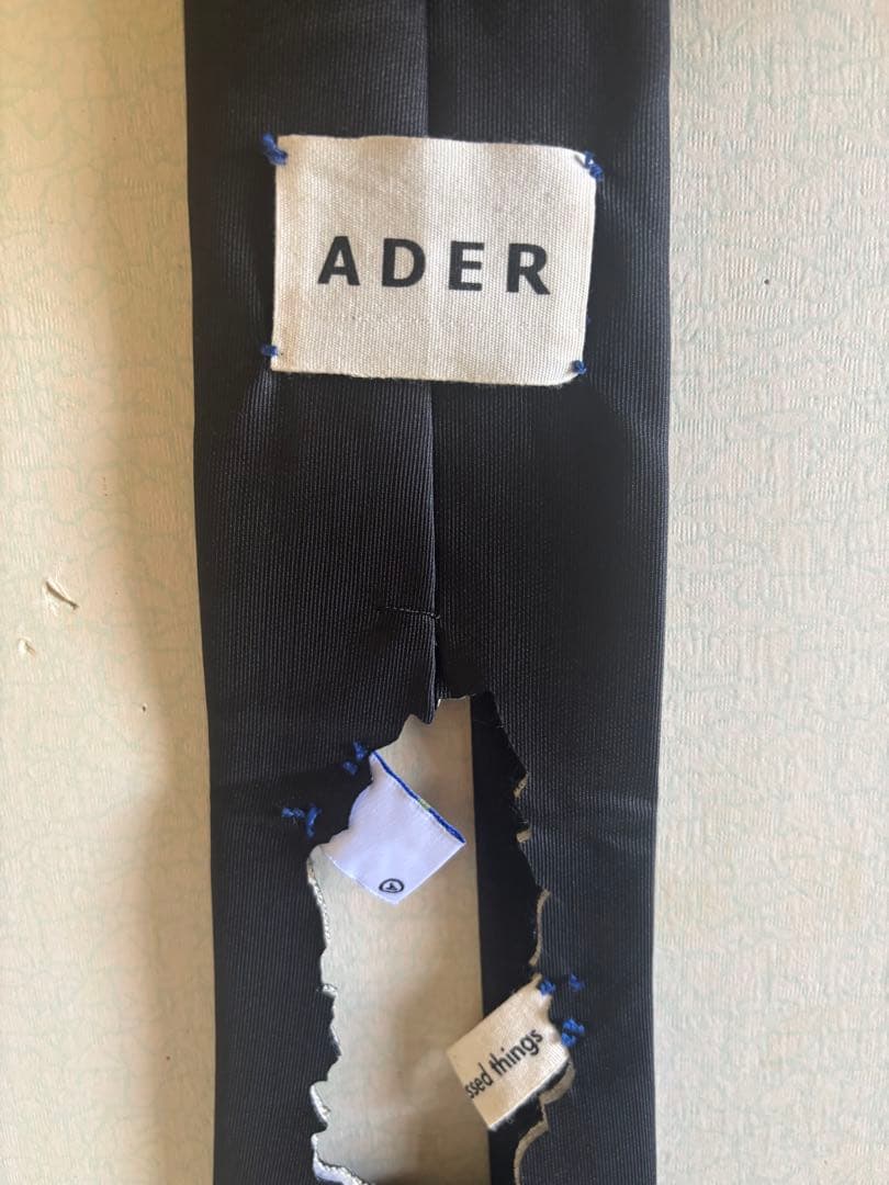 【20AW】ADER ERROR ネクタイ ブラック