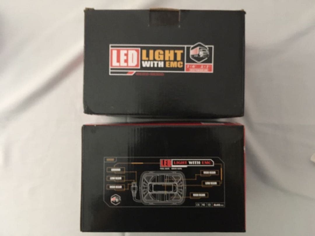 LEDヘッドライト 7×6 5×7 角型 インチ規格 ジープ トラックに