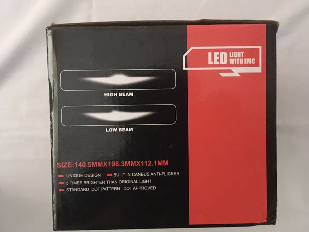 LEDヘッドライト 7×6 5×7 角型 インチ規格 ジープ トラックに