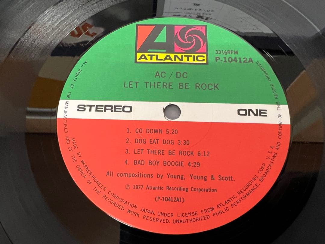 AC/DC Let There Be Rock LP 洋楽　P-10412A