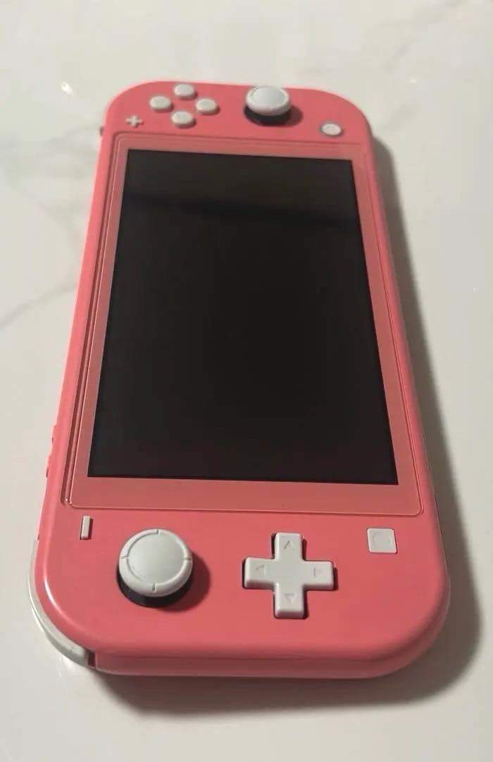 NintendoSwitchLite本体 ピンク箱・充電付き ガラスフィルム装着