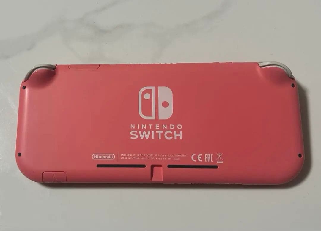 NintendoSwitchLite本体 ピンク箱・充電付き ガラスフィルム装着