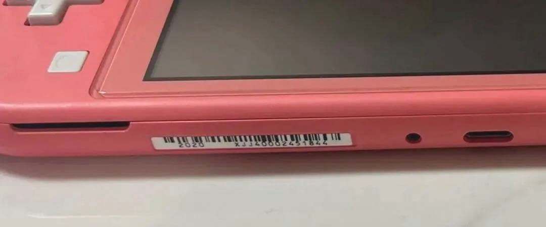NintendoSwitchLite本体 ピンク箱・充電付き ガラスフィルム装着