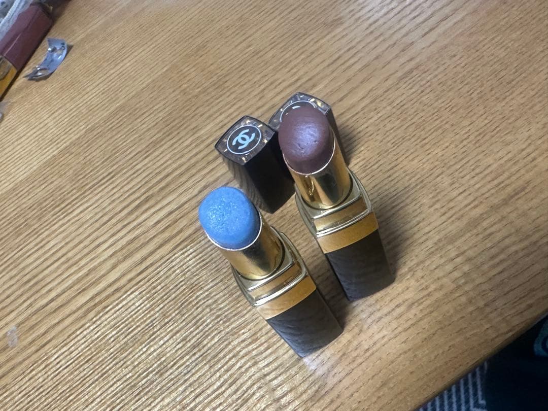 CHANEL ルージュ ココ フラッシュ　290 284 限定　ブルー　ブラウン