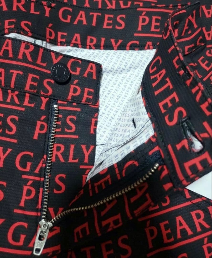 ❤️新品タグ付❤️パーリーゲイツ ロゴ総柄 ストレッチ レディース パンツ❤️00❤️