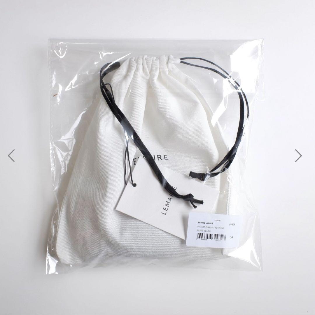 LEMAIRE MINI CROISSANT KEYRING ブラック