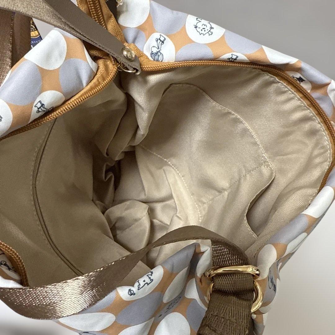 水森亜土　2way sac コラボ　リュック ショルダー キャメル　総柄