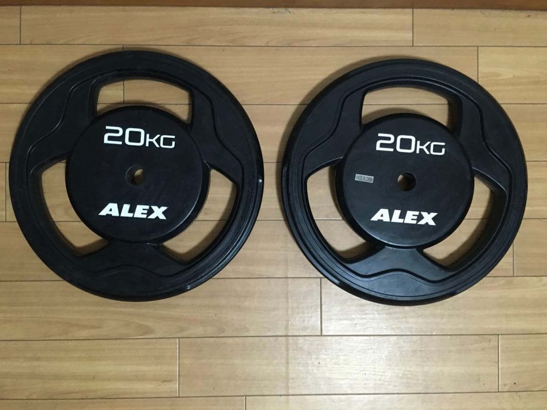 ② ALEX BPRラバープレート20kg x 1枚
