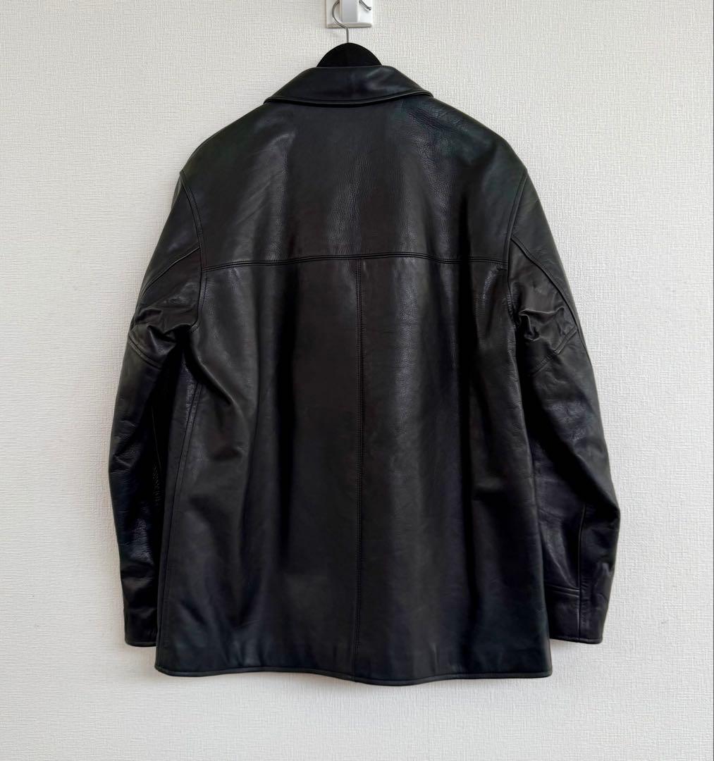 超スペシャル 90s ポロ ラルフローレン レザー カーコート M ブラック 黒