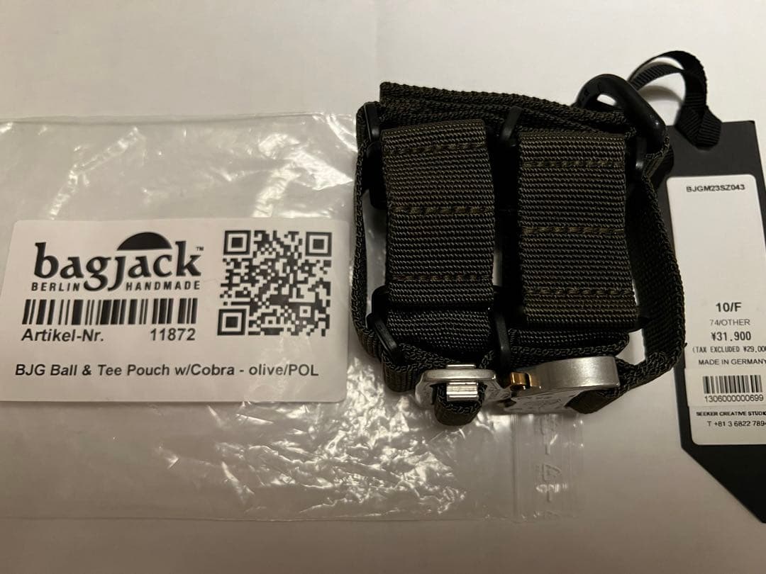 新品 bagjack golf BJG Ball & Tee Pouch