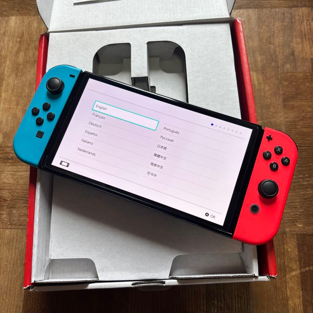 【美品】Switch 本体 有機EL Joy-Con 箱付き