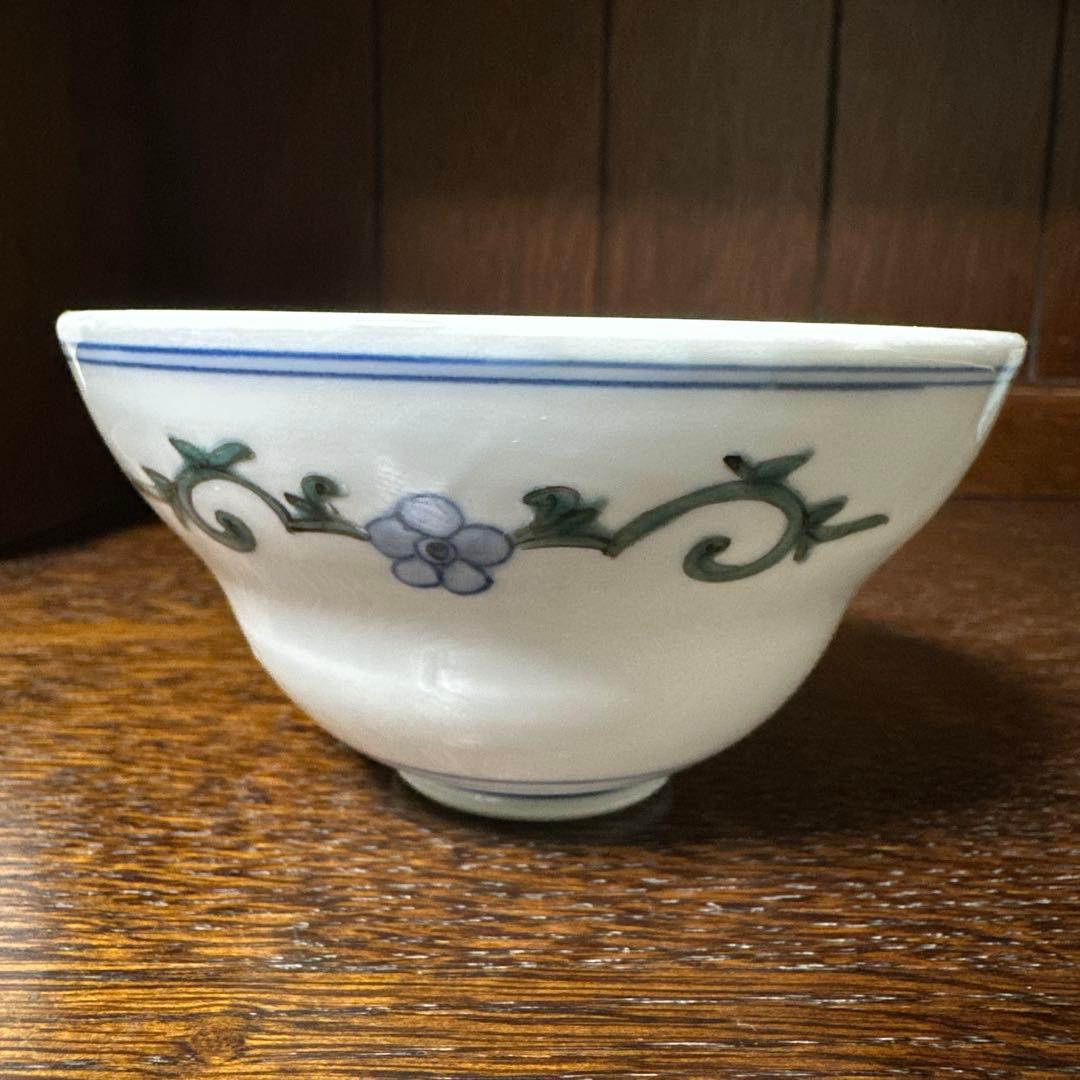 山本長左、色絵祥瑞手花鳥文、小鉢