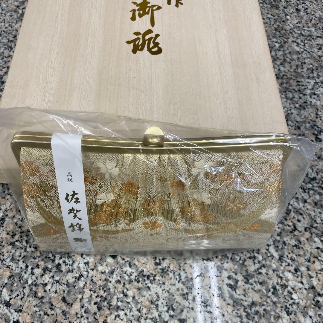 え*み様 佐賀錦 バッグ 草履セット Mサイズ ゴールド 和装 礼装 着物 和装