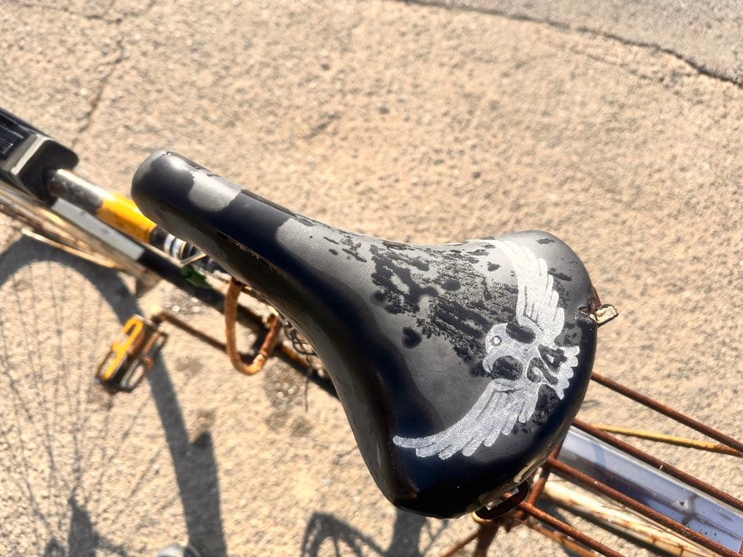 【引取限定】 自転車　6段変速　昭和レトロ　BRAVAS メーター付き