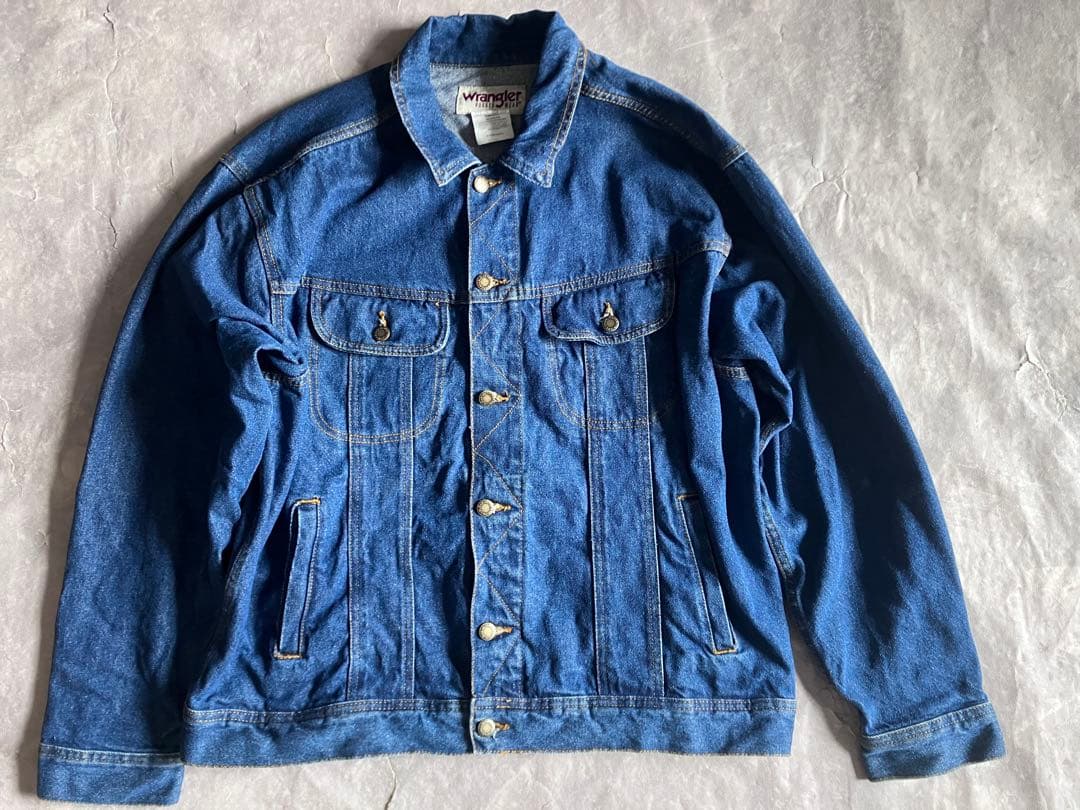 ラングラー デニムジャケット RUGGED WEAR XL 綿100% 濃紺