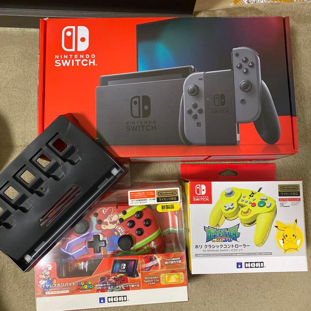 完品　Nintendo Switch 本体　完品コントローラー付き　SDカード