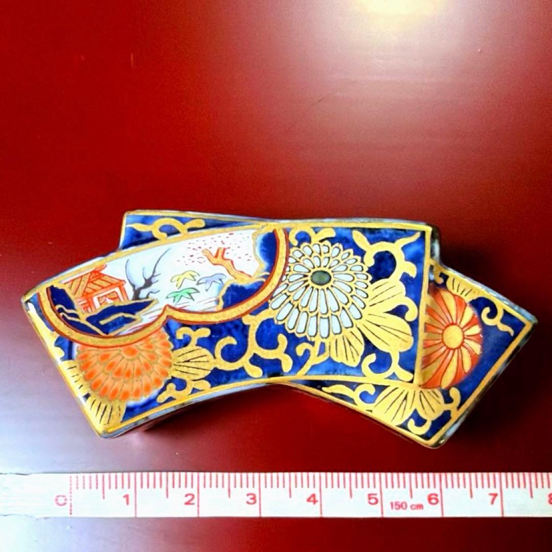 ー有田焼ー 希少！ 賞美堂 其泉窯 金彩 琳派古伊万里様式 木箱入り箸置揃