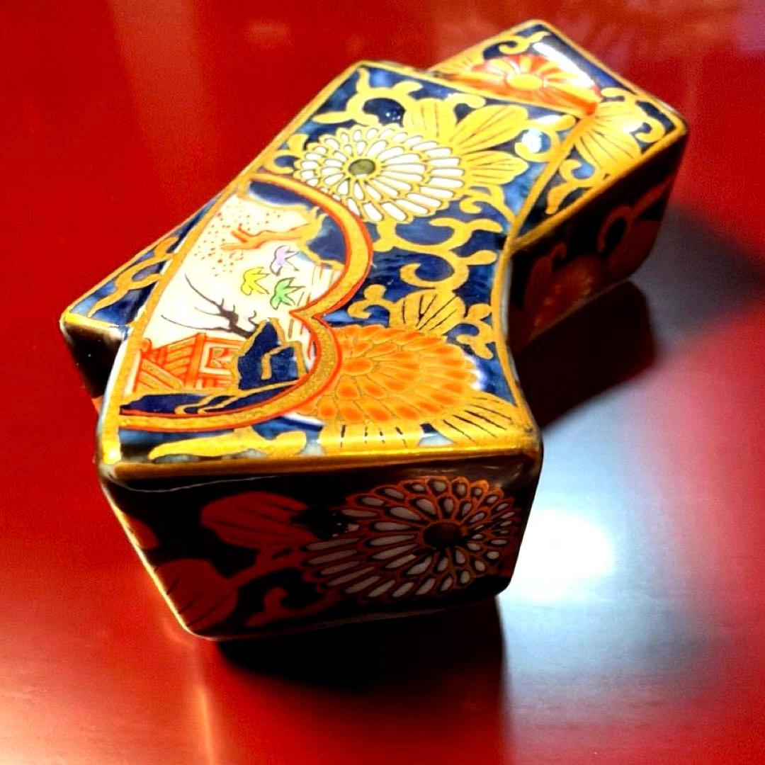 ー有田焼ー 希少！ 賞美堂 其泉窯 金彩 琳派古伊万里様式 木箱入り箸置揃