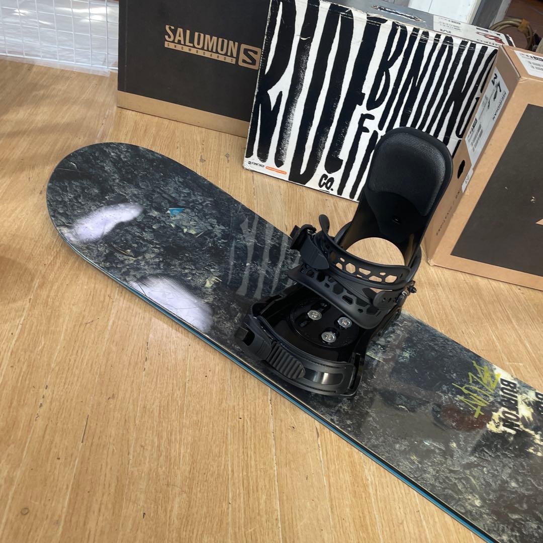 BURTON×ZUMA　バートン　ワイドモデル　未使用バイン付スノーボードセット