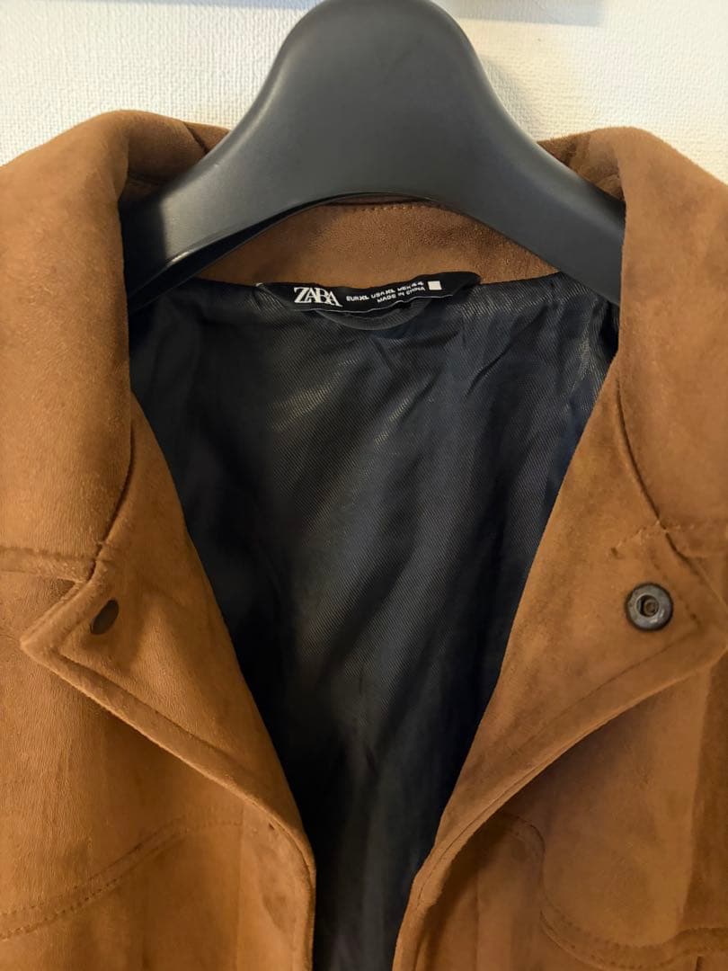 ZARA ブラウン スエードジャケット