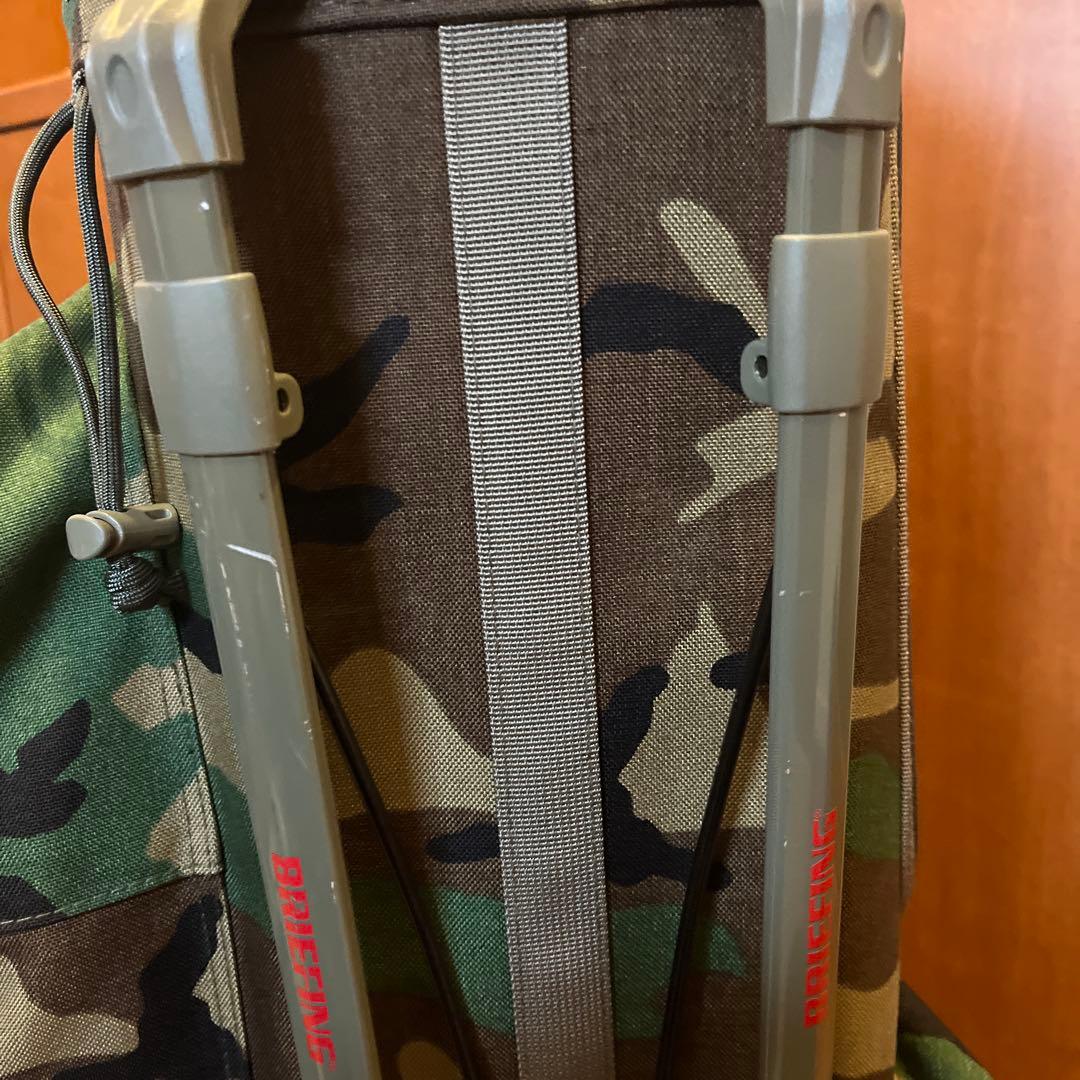 BRIEFING 迷彩キャディバッグCR-4 9.5型　ウッドランドカモ