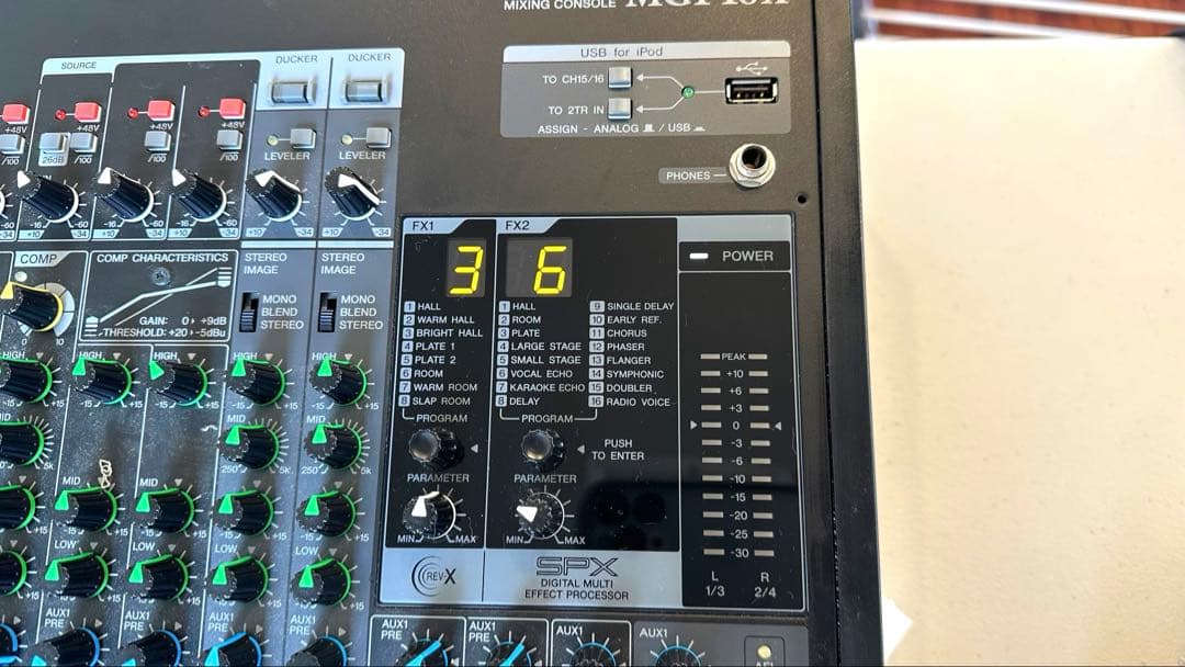 【美品】YAMAHA MGP16X アナログミキサー　デジタルエフェクター